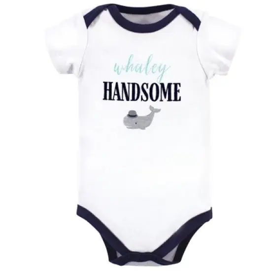 Little Treasure Baby Boy Cotton Bodysuit, Pant and Shoe 3pc Set, Whaley Handsome image {3}