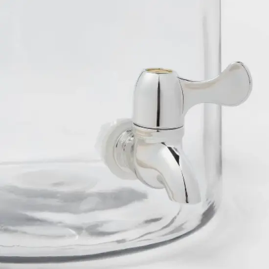 8qt Glass Beverage Dispenser - Threshold&trade;: Traditional Glass Drink Server, Dishwasher-Safe, Hot/Cold Use image {3}