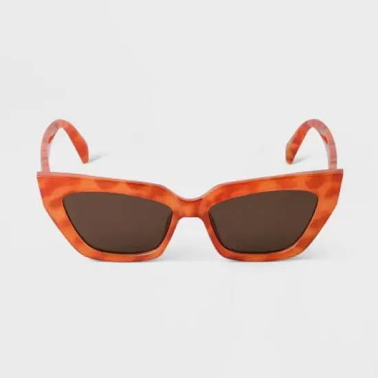 Women's Plastic Retro Angular Cateye Sunglasses - A New Day&trade; image {2}