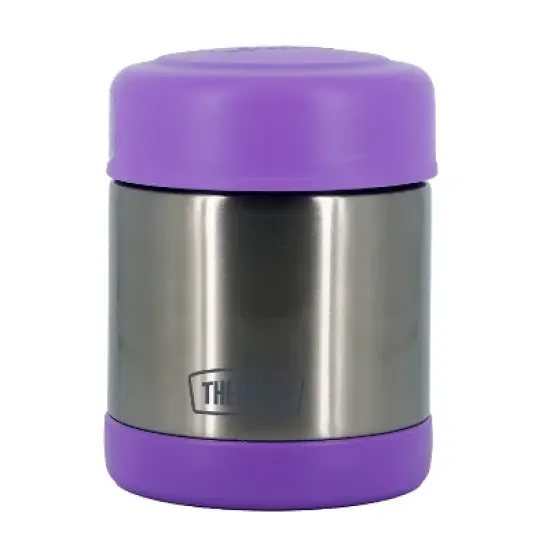 Thermos 10 oz. Vacuum Insulated Stainless Steel Food Jar - Purple/Stainless Steel image {2}