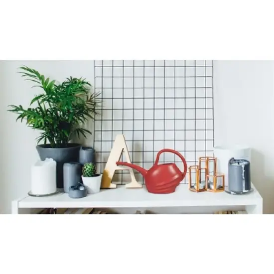 Bloem Lightweight Plastic Watering Can with Long Spout, Red, 0.5 Gallons image {3}