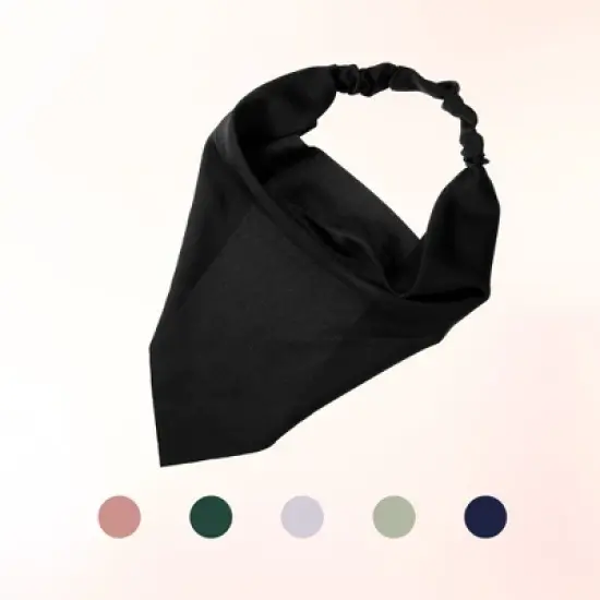 Unique Bargains Girl's Non Slip Triangle Hair Scarf Multicolour 12.6"x7.87" 6Pcs image {4}