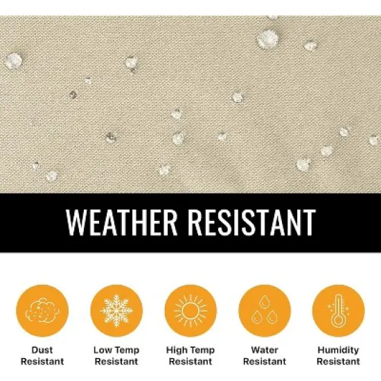 KHOMO GEAR 8-Foot Log Rack Cover &ndash; Waterproof Heavy Duty Firewood Storage Protector &ndash; Beige &ndash; Fits 8ft Log Racks, Durable Outdoor Cover for Firewood image {3}