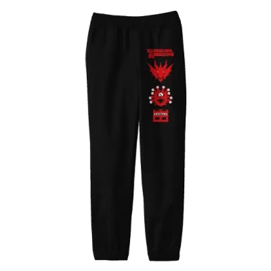 Dungeons & Dragons Icons Boy's Black Jogger Pants image {5}