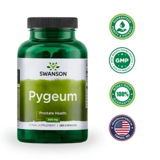 Swanson Herbal Supplements Pygeum - Featuring Pygeum Bark & Extract Capsule 120ct image {5}