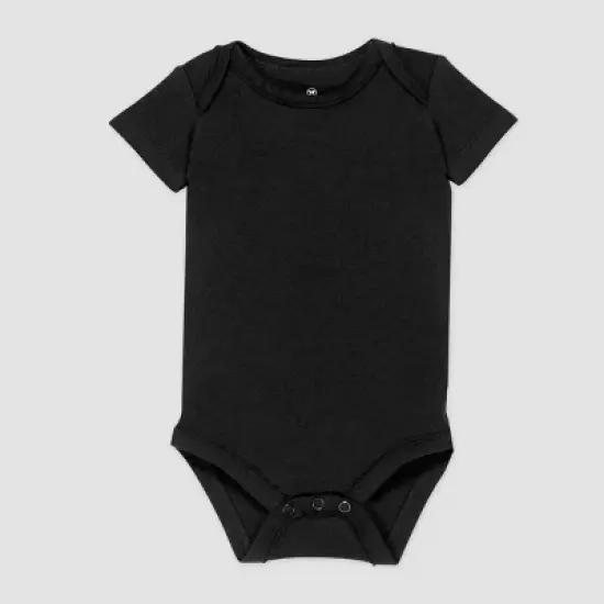 Honest Baby 5pk Organic Cotton Short Sleeve Bodysuit - Gray image {4}