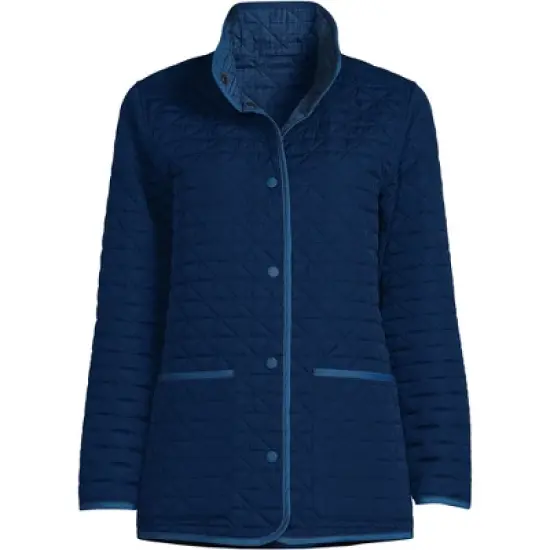 Lands' End Women's Insulated Reversible Barn Jacket image {4}