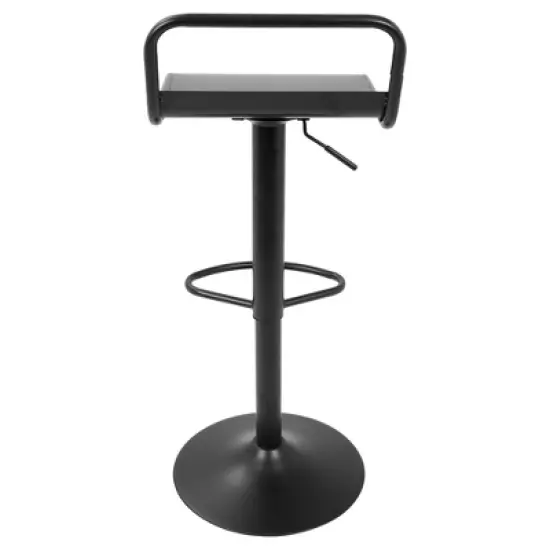 Set of 2 Emery Industrial Contemporary Barstool - Black - Lumisource image {3}