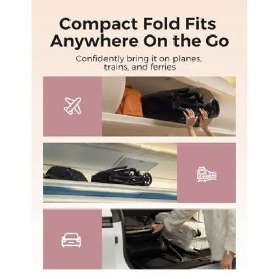 Momcozy ClickGo Lightweight Stroller - Black image {4}