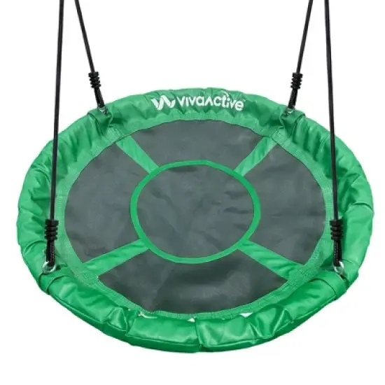 gobaplay Round Platform Tree Swing with Adjustable Polyethylene Rope image {6}
