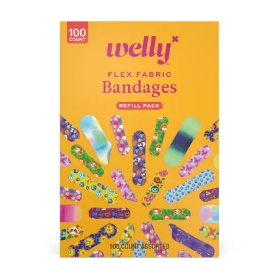 Welly Flex Fabric Assorted Bandage Pack Refills - 100ct image {6}