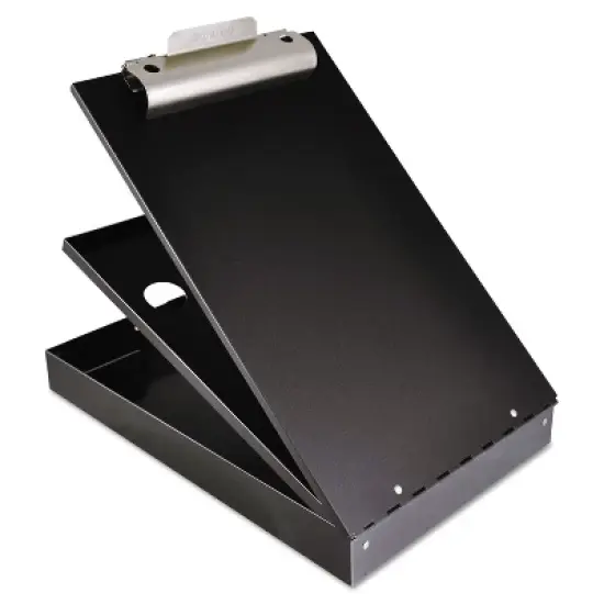 Saunders Cruiser Mate Aluminum Storage Clipboard 1 1/2" Clip 8 1/2 x 12 Sheets Black 21117 image {3}
