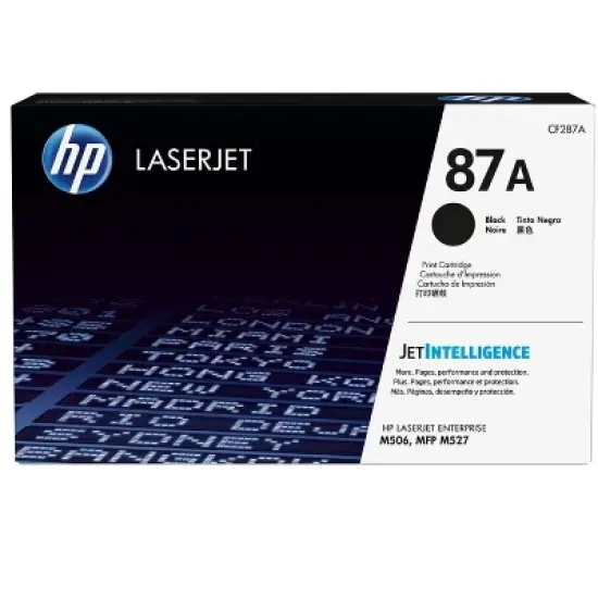 HP 87A Black Original LaserJet Toner Cartridge, ~8,550 pages, CF287A image {8}