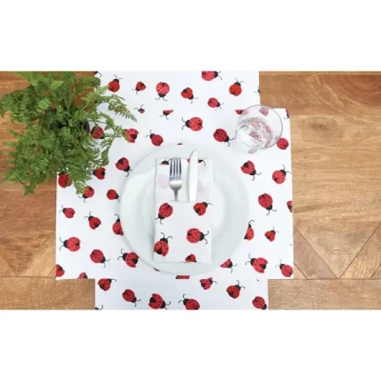 C&F Home Ladybug Pattern Spring Table Runner 14" x 72" image {1}