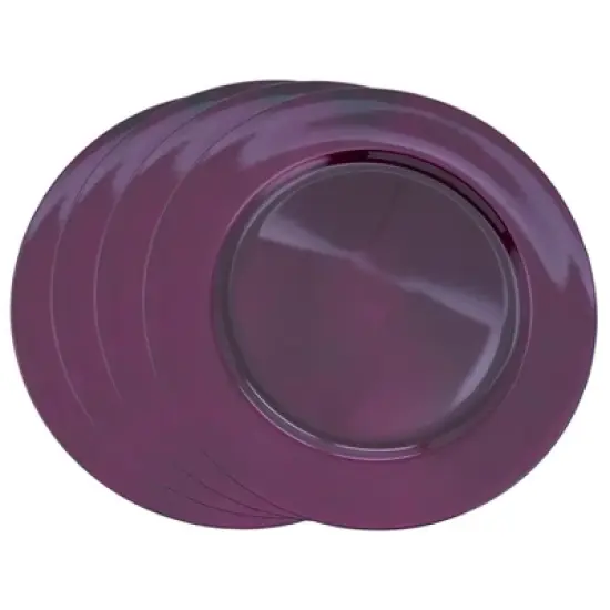 Saro Lifestyle Classic Solid Color Charger Plates image {8}