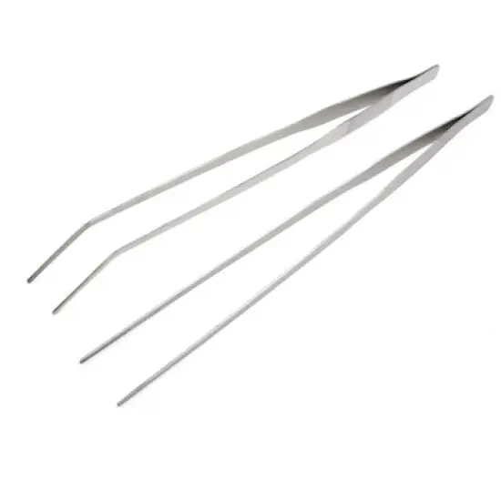 Unique Bargains Aquarium Fish Tank Tools Set Straight Tweezers for Plant Grass 2 Pcs image {3}