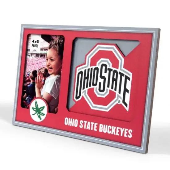 NCAA Ohio State Buckeyes Logo 4" x 6" Picture Frame: MDF Rectangle Tabletop Display image {4}
