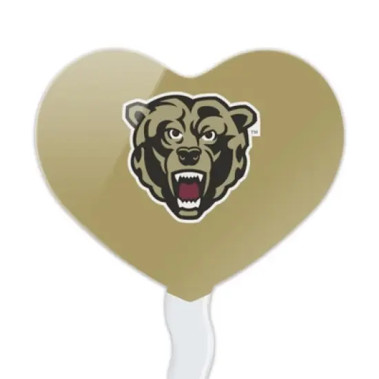 Kutztown Secondary Logo Heart Love Cupcake Picks Toppers Decoration Set of 6 image {1}