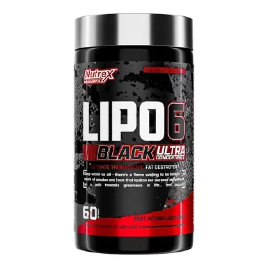 Nutrex Research Lipo 6 Black UC| Thermogenic Energizing Fat Burner Supplement, Increase Weight Loss, Energy & Intense Focus |Capsule, 60Count image {9}