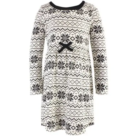 Touched by Nature Big Girls and Youth Organic Cotton Long-Sleeve Dresses 2pk, Buffalo Plaid image {5}
