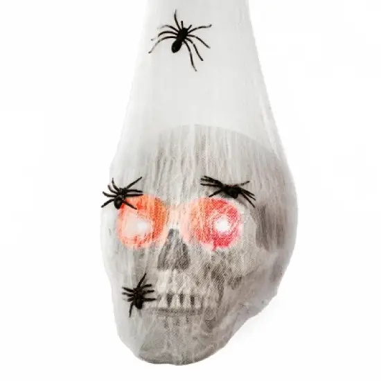 27" Animated Halloween Hanging Skull, Sound Activated image {2}