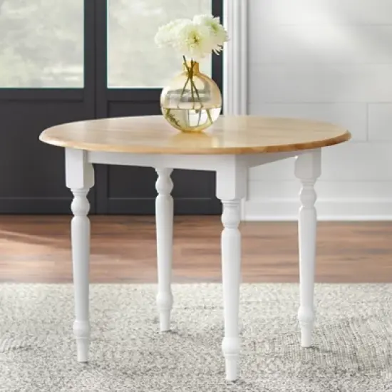 5pc Virginia Dining Set Wood/White - Buylateral image {2}