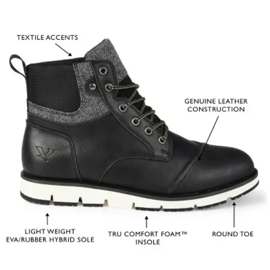 Territory Medium and Wide Width Mens Raider Tru Comfort Foam Lace-up Cap Toe Ankle Boot image {7}