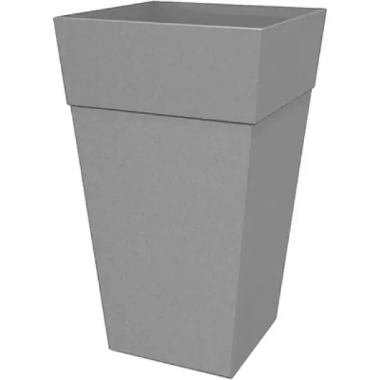 Bloem Finley Tall Indoor Outdoor Plastic Square Planter, 25in image {6}