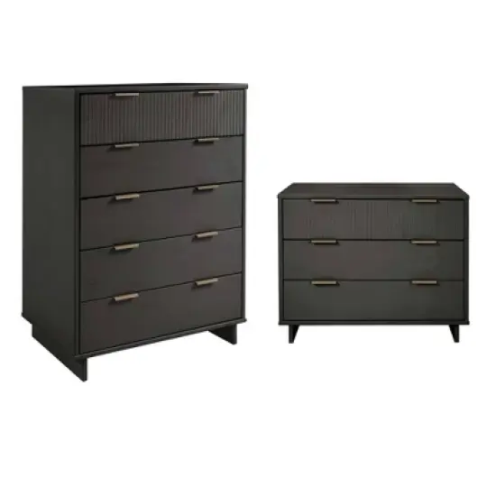 Manhattan Comfort 2pc Granville Chest and Dresser Bedroom Set image {19}