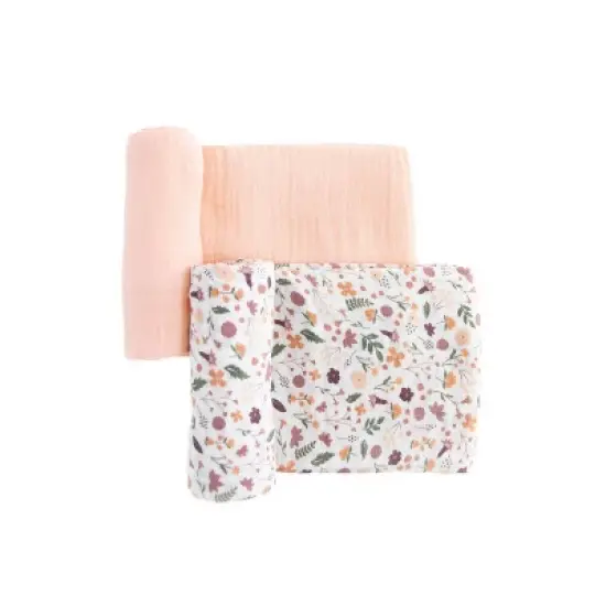 Red Rovr Organic Cotton Muslin Swaddle Blanket - 2pk image {16}