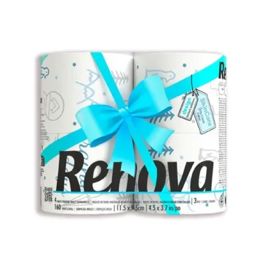 Roll-Lux Winter Edition Toilet Paper 3-Ply - 4, 8, or 16 Rolls per Pack, 160 Sheets per Roll, Soft Tissue with Festive Seasonal Designs image {8}