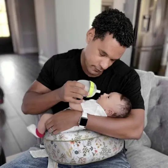 Boppy Anywhere Support Nursing Pillow - Sage Floral image {8}