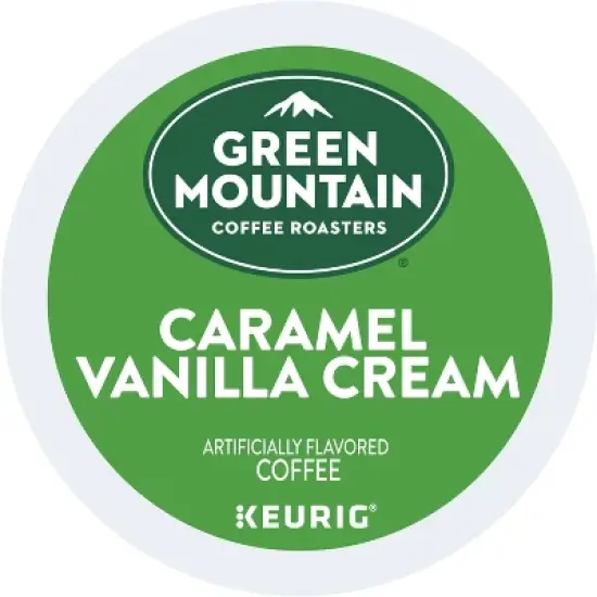 24ct Green Mountain Coffee Caramel Vanilla Cream Keurig K-Cup Coffee Pods Flavored Coffee Light Roast image {1}