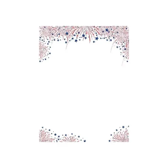 Great Papers! Fireworks Patriotic Letterhead Multicolor 80/Pack (2019052) image {1}