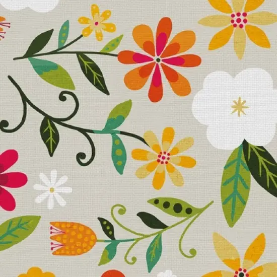MU Kitchen 2pk Cotton Designer Retro Floral Kitchen Towels image {2}
