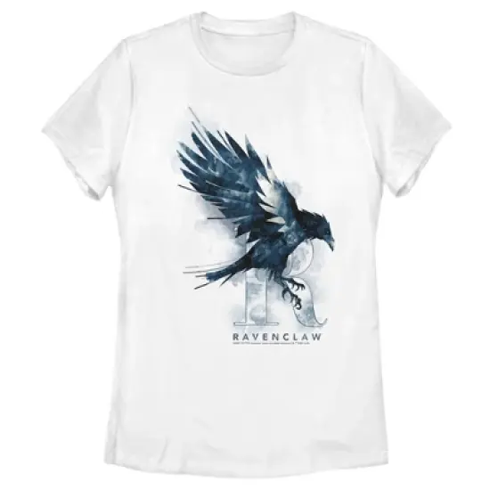 Women's Harry Potter Ravenclaw Bird Watercolor T-Shirt image {4}