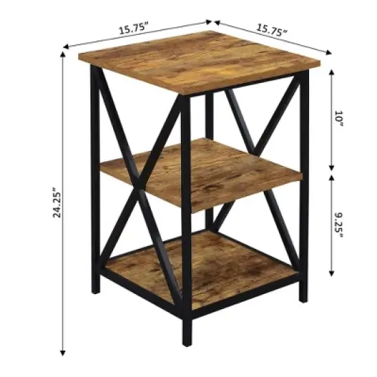Tucson End Table with Shelves - Breighton Home image {5}