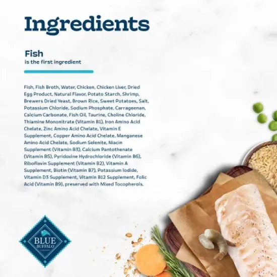 Blue Buffalo Tastefuls Adult Cat Fish and Shrimp Entree in Gravy Flaked Wet Cat Food - 3oz image {4}