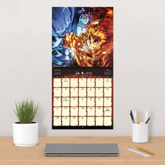 Trends International Inc. 2023-24 Wall Calendar 12"x12" Demon Slayers image {4}
