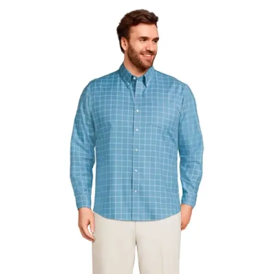 Lands' End Men's Traditional Fit No Iron Twill Shirt image {10}