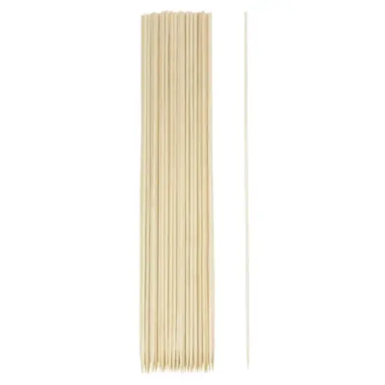 Unique Bargains Bamboo Barbecue Skewers Sticks Natural Wooden Cocktail Picks 100 Pcs image {7}