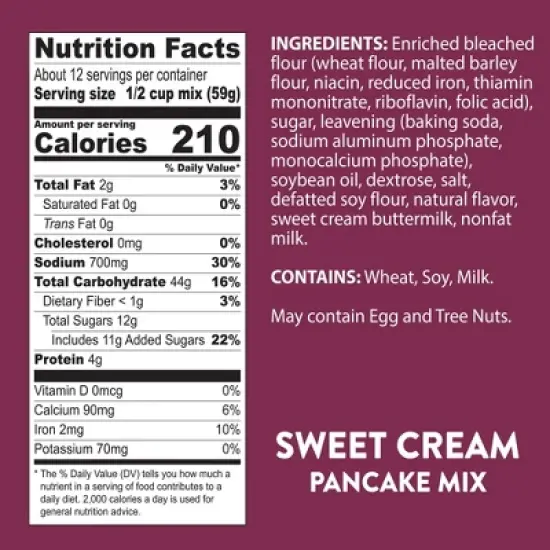 Krusteaz Original Pancake Mix Sweet Cream, 26 Ounce (Pack of 2) image {2}