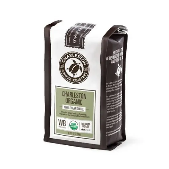 Charleston Coffee Roasters Organic Charleston Blend Medium Roast Whole Bean Coffee - 12oz image {1}
