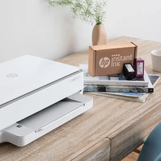 HP ENVY 6055e Wireless All-In-One Color Printer, Scanner, Copier with Instant Ink and HP+ (223N1A) image {2}