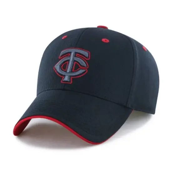 MLB Minnesota Twins Youth Black Money Maker Hat: Cotton Twill, Adjustable Snapback image {2}