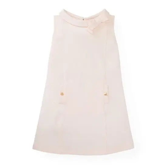 Hope & Henry Girls' Ponte Dress with Petite Collar, Infant image {7}