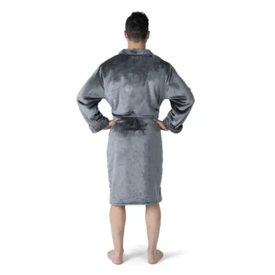 UCONN Huskies Charcoal L/XL Silk Touch Bathrobe image {2}