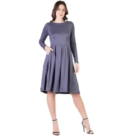 Midi Length Pocket Womens Dress image {5}