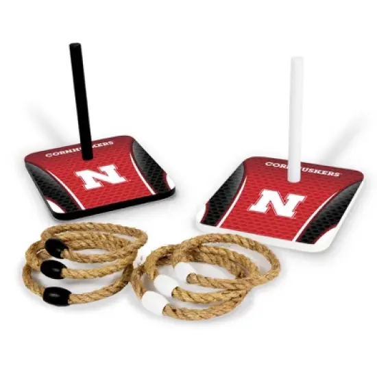 NCAA Nebraska Cornhuskers Solid Wood Quoits Toss Game image {4}