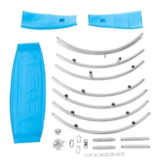 HearthSong 40-Inch Steel-Frame Aerial Hoop Spinning Round Swing with Suspended Fabric Seat image {12}